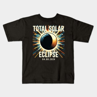 total solar eclipse 2024 Kids T-Shirt